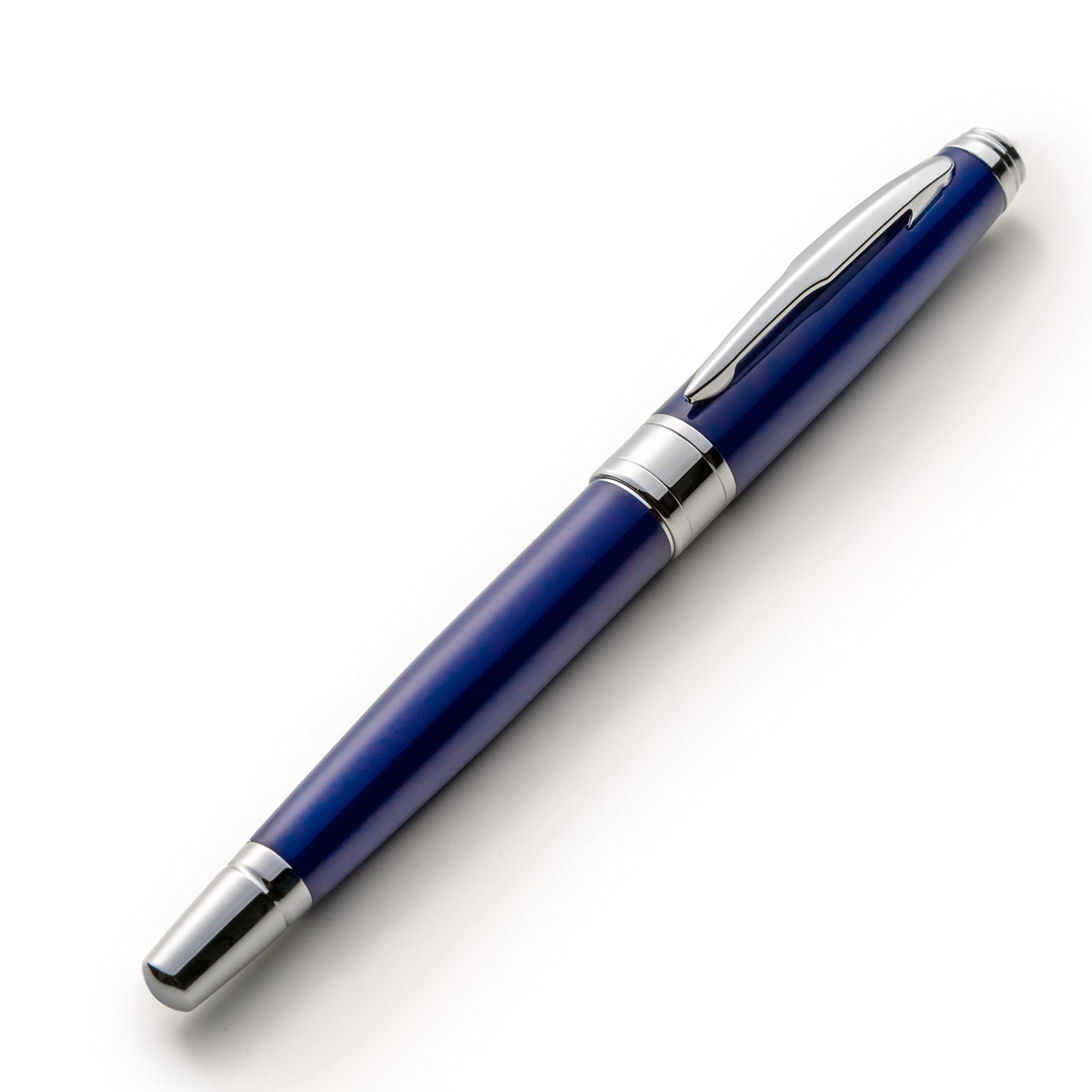 ZenZoi Blue Pen – Elegant Executive Rollerball Pen. Smooth Writing Fine Point Roller Gel Ink Refills. Fancy, Luxury Pen Gift Set for Men or Women. Premium, Refillable, Professional Pen