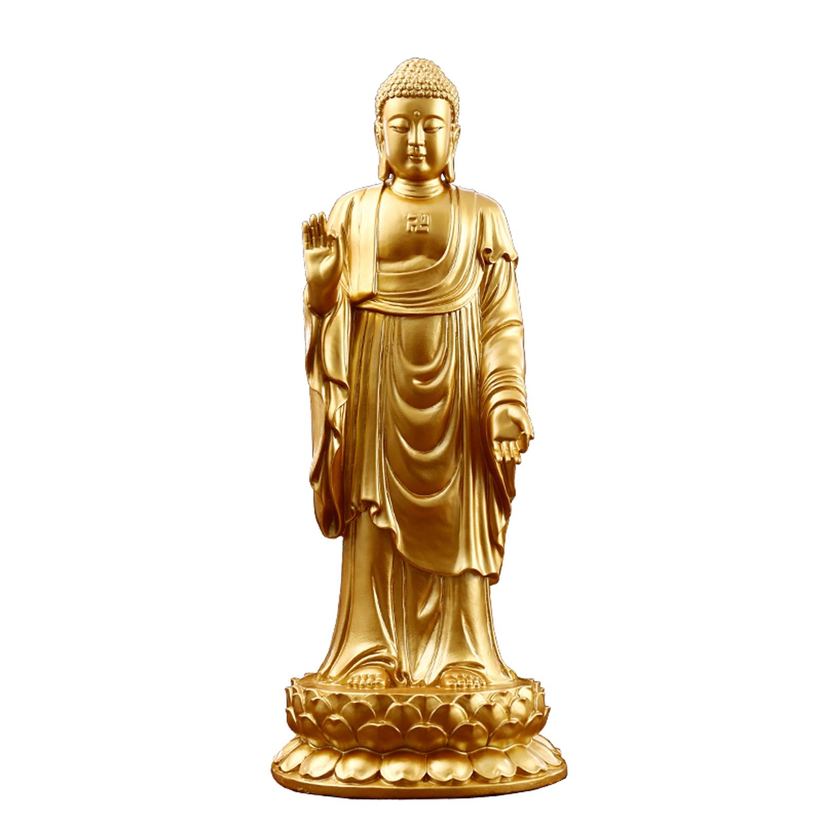 For el hogar, oficina, escritorio, mesa, decoración del baño, escultura de Buda, estatua de Buda de 19 pulgadas, consagra decoraciones for el hogar, estatua de Buda de pie de 48 cm, decoración Feng Sh