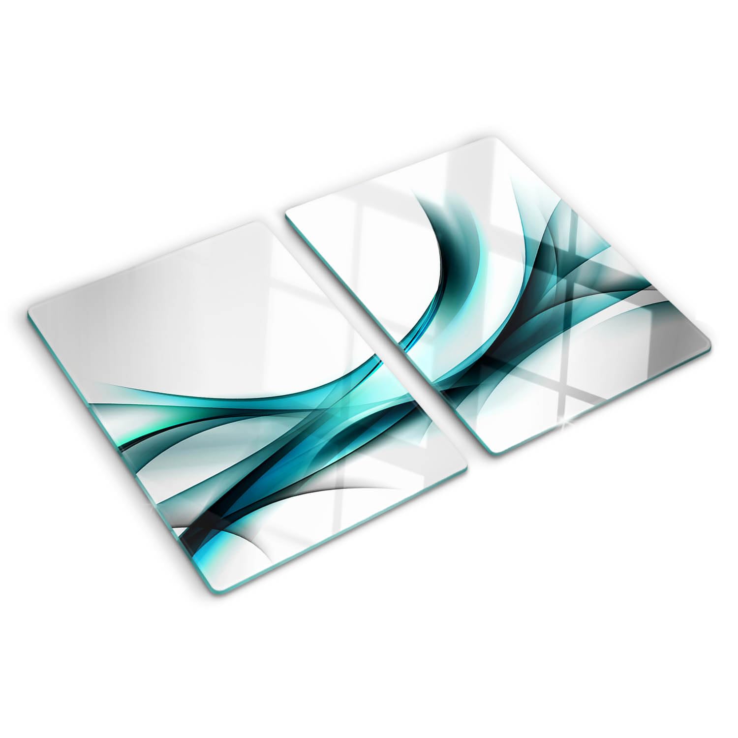Planche en verre de sécurité de qualité supérieure avec impression artistique vagues
