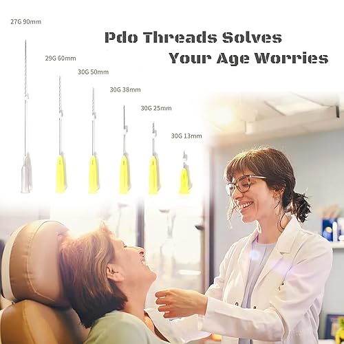 Miniatura 6 de Oldream Pdo Threads 30G25mm, hilos Pdo para elevación facial, roscas de tornillo Pdo, Pdo, elevación facial de rosca, rosca Pdo, 20 unidades