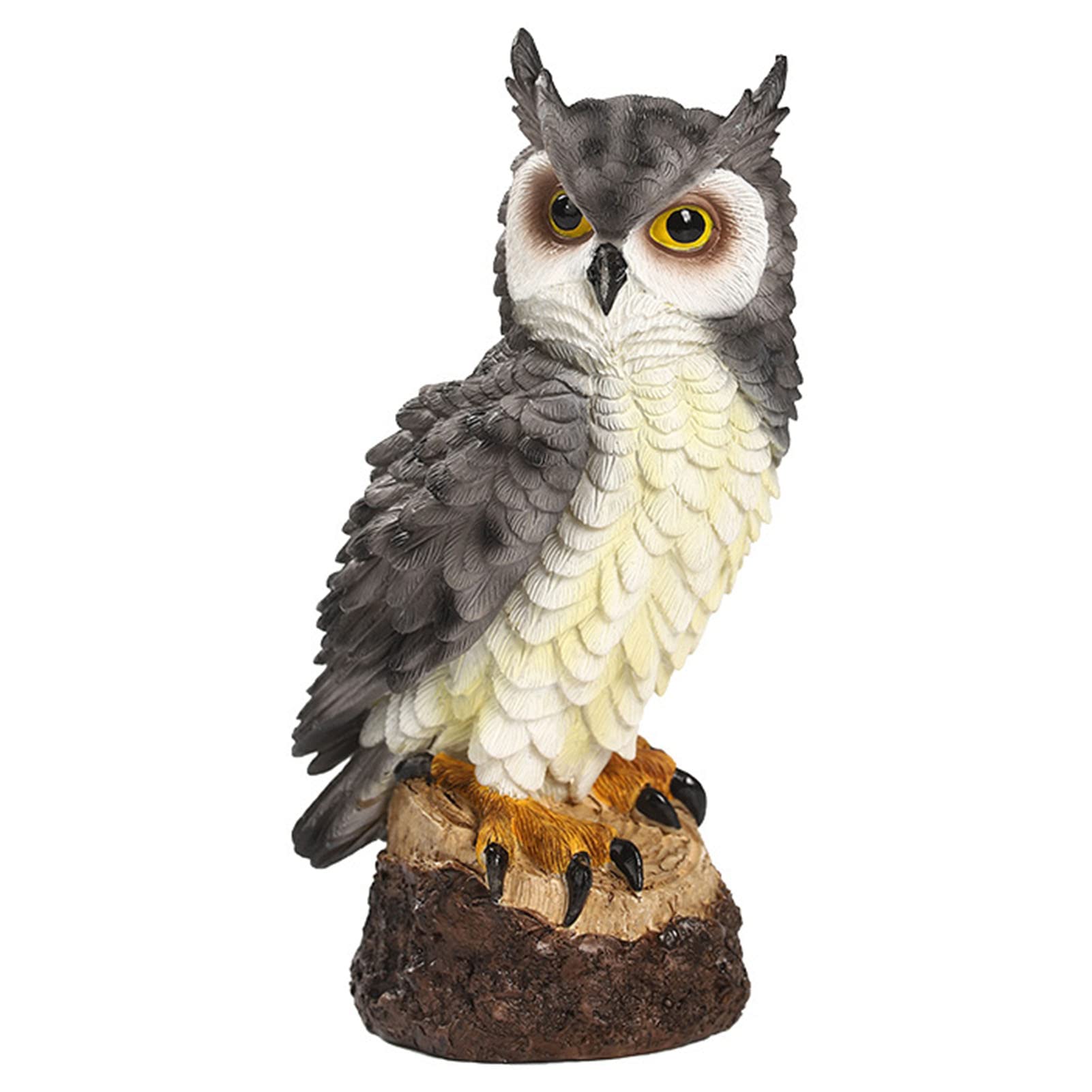 Sculpture de hibou en résine pour animer vos parterres et terrasses