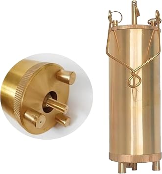 Brass Fuel Tank Bottom Sampler/Extractor Tool, 300 500 1000 Ml Oil Sampling Container with Rope for Refinery/Petrol Station, Easy to Clean300ml/10 fl oz