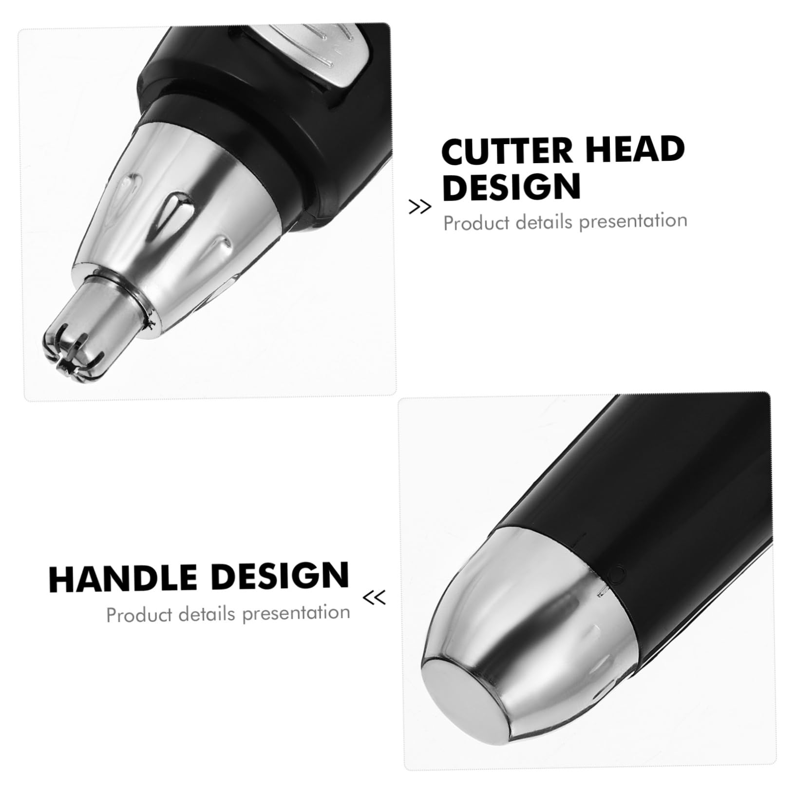 TOVINANNA Electric Nose Hair Trimmer Portable Battery Grooming Device for Men Low Noise Compact Design Shape Blade for Easy Hair Removal