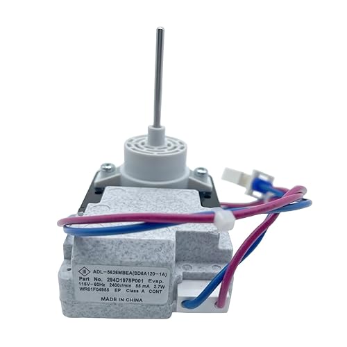 Miniatura 2 de Motor del ventilador del condensador del refrigerador 294D1978P001 para MABE compatible con 294D1233P002 Piezas del refrigerador Evaporador