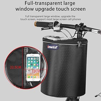 グリーン マウンテンバイク 前面バスケット付き MTB用前カゴ キャリア付き WB-73 ブラック 黒 マウンテンバイク