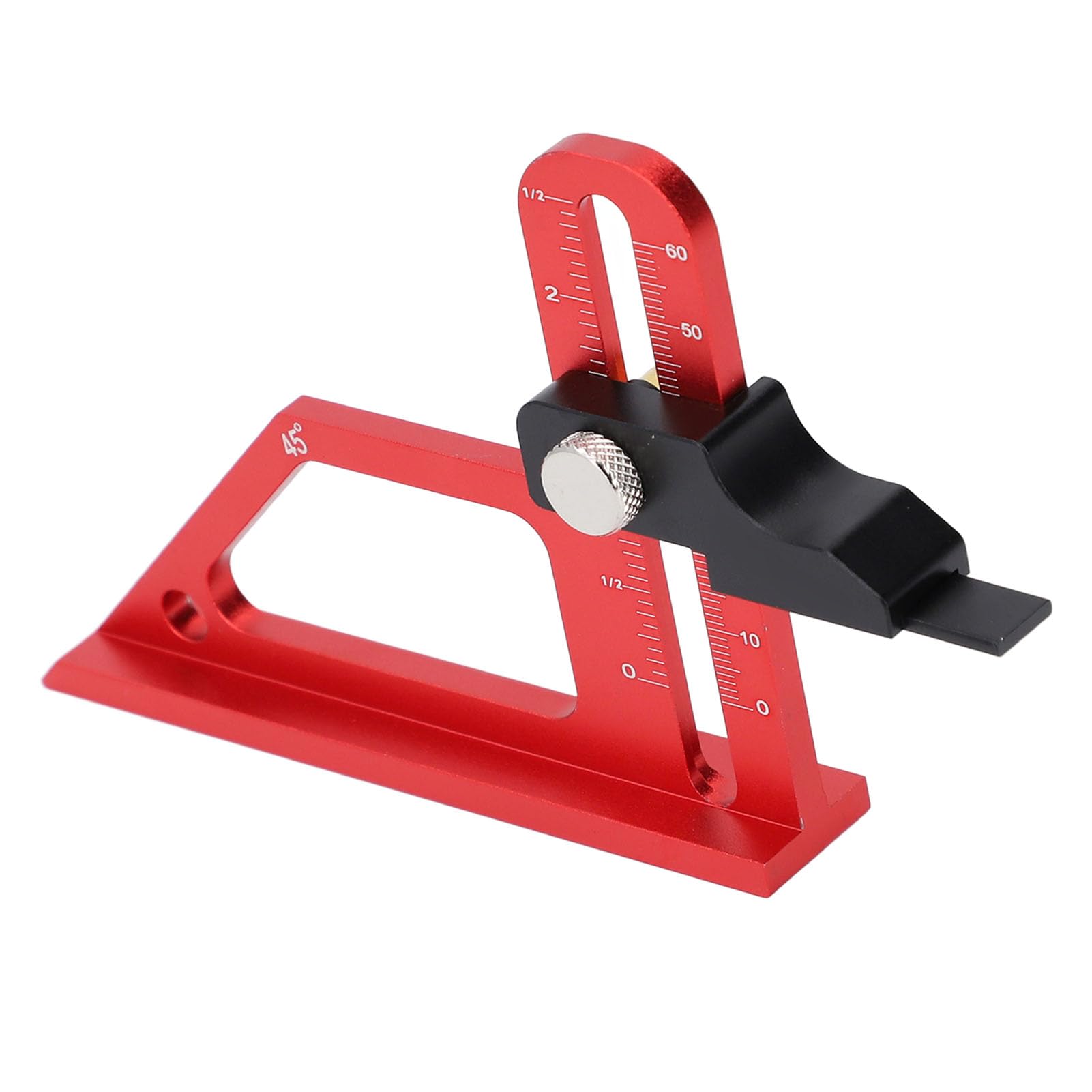 Table Saw Height Gauge, 0?60mm Depth Height Measuring Tool Aluminum Alloy Convenient Use for Woodworking Projects