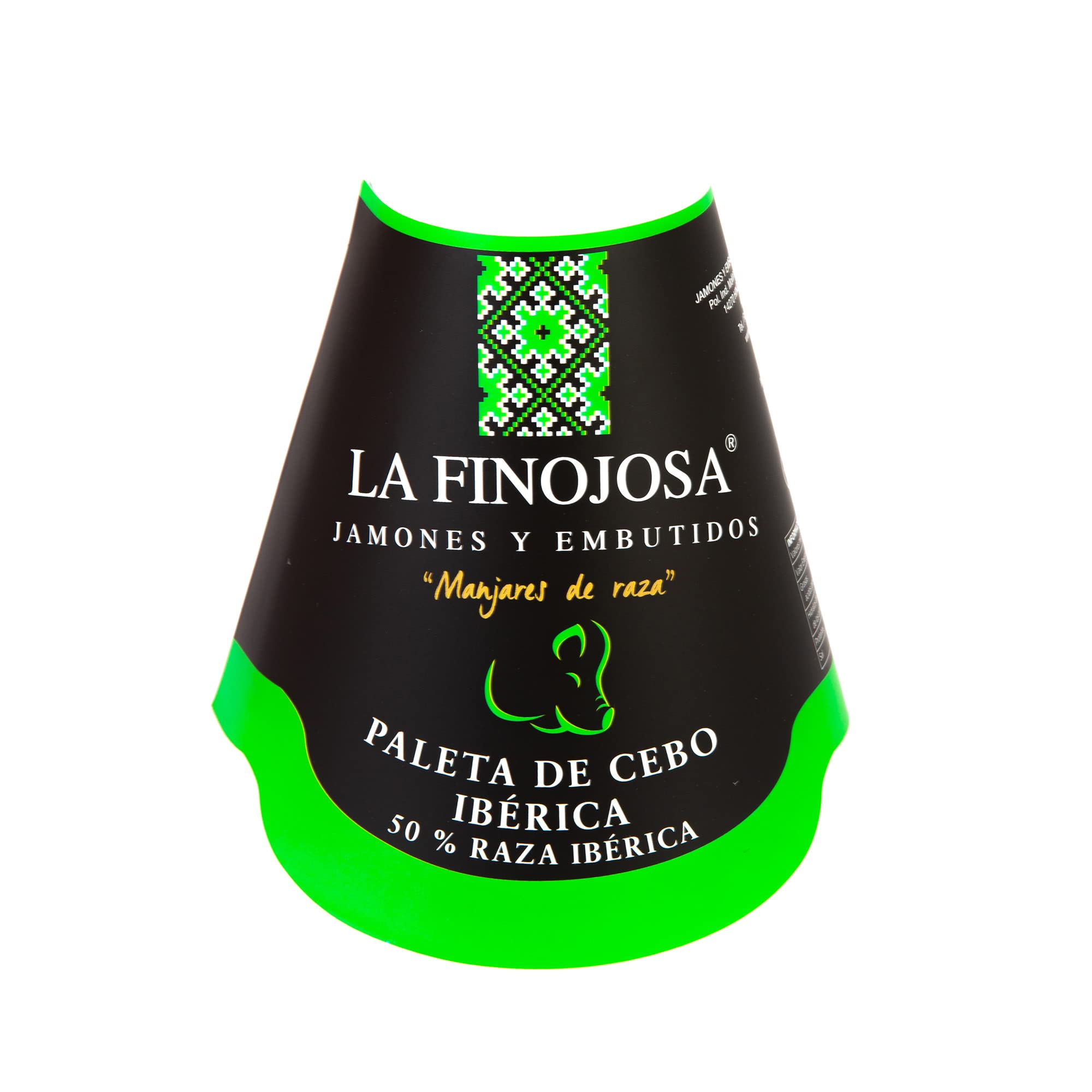 Paleta de Cebo Ibérica 50% Raza Ibérica Loncheada - 3 Sobres de 100 g - Mínimo 20 Meses de Curación - Envasada al Vacío - Paletilla de Jamón - Aroma Agradable e Intenso - La Finojosa
