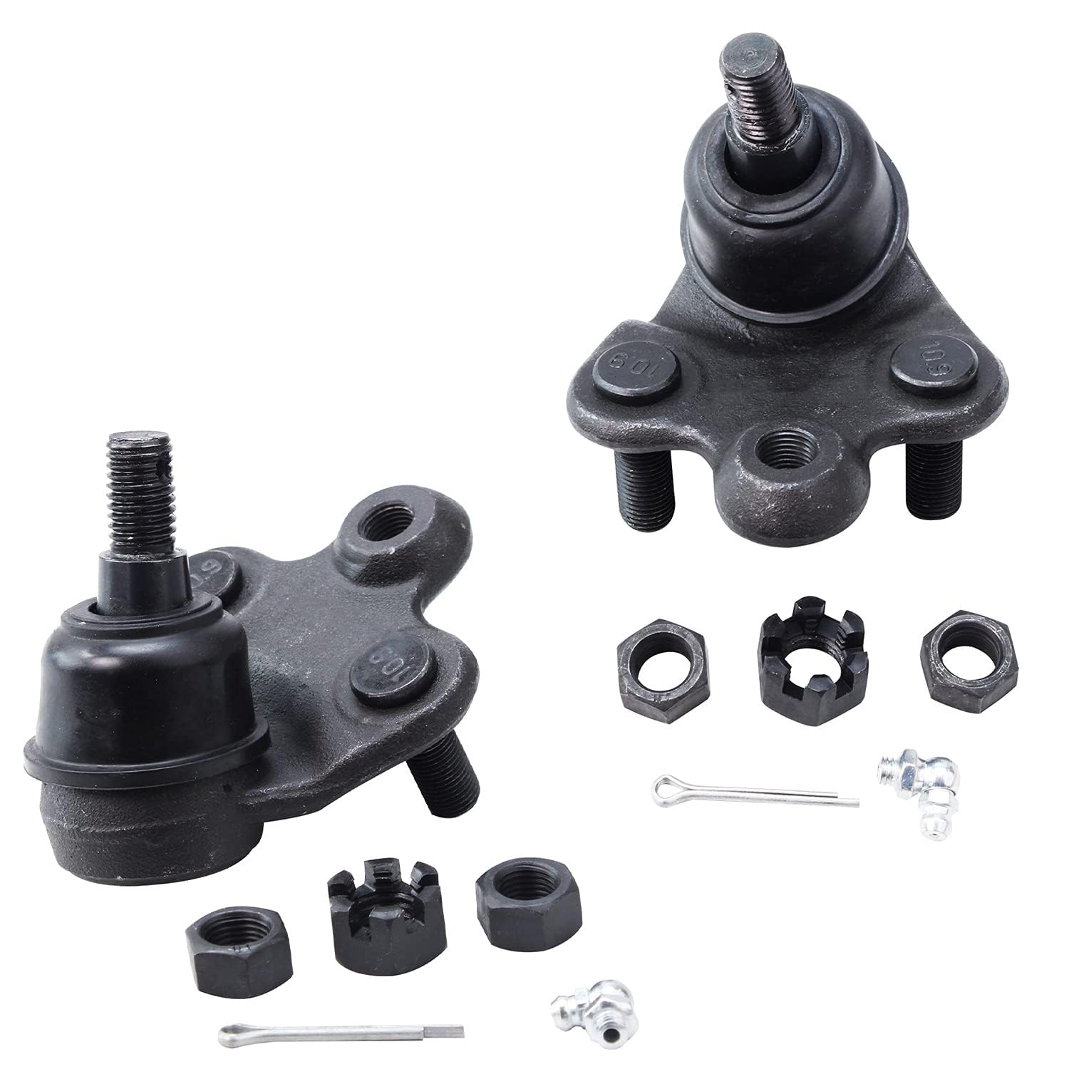 Detroit Axle - Pair Front Lower Ball Joints for 2006-2011 Honda Civic, CSX 2007 2008 2009 2010, 2 Lower Ball Joints Replacement