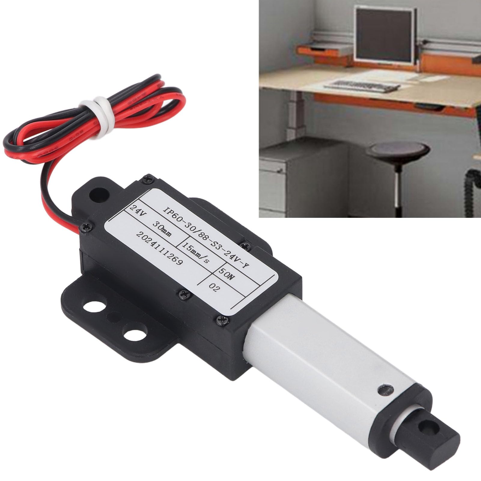30mm Hub 24V Mini Elektrischer Linearantrieb Wasserdichter Linearbewegungsantrieb