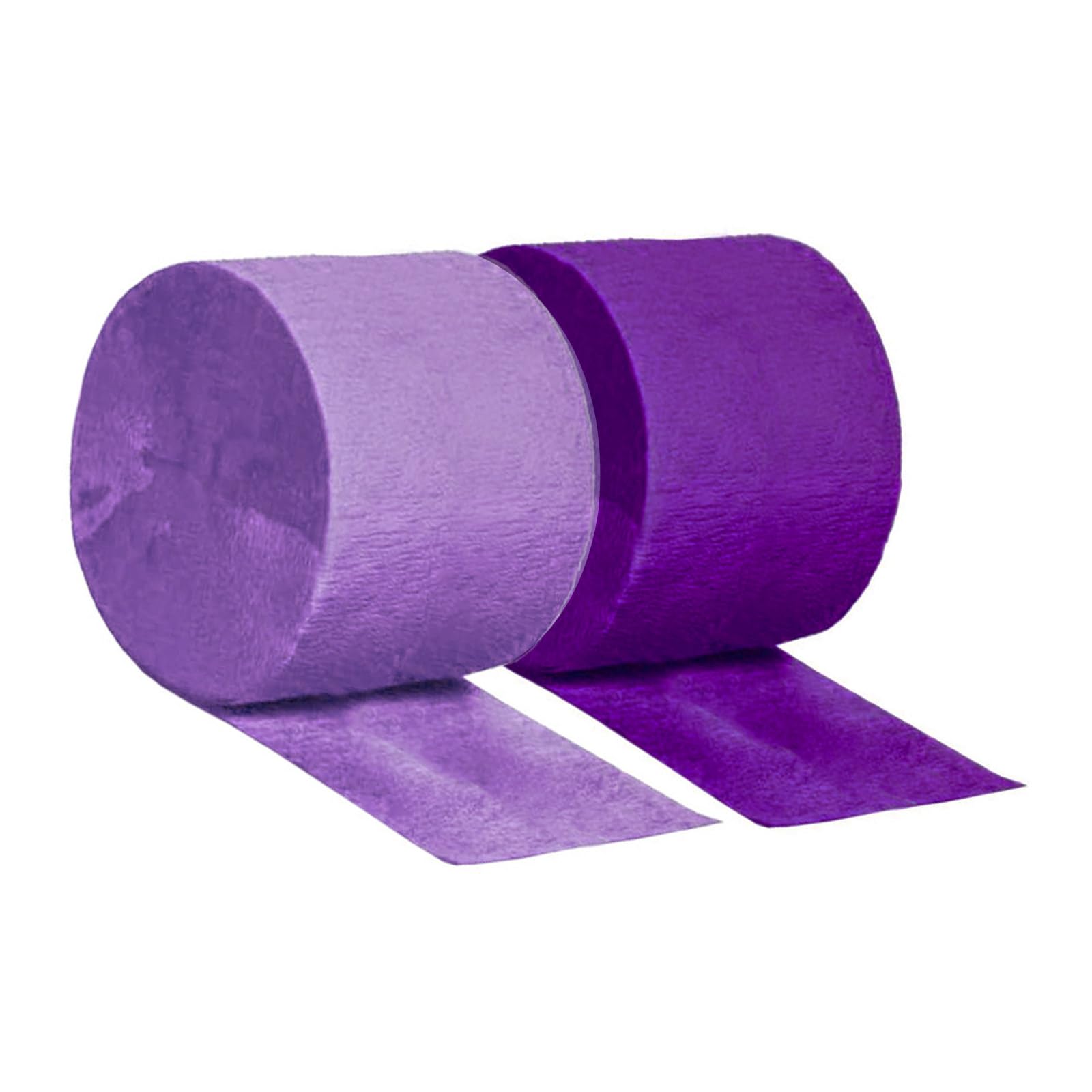 Luftschlangen aus Krepppapier, Party-Dekoration, 6 Rollen, 4,5 cm x 25 m, Violett