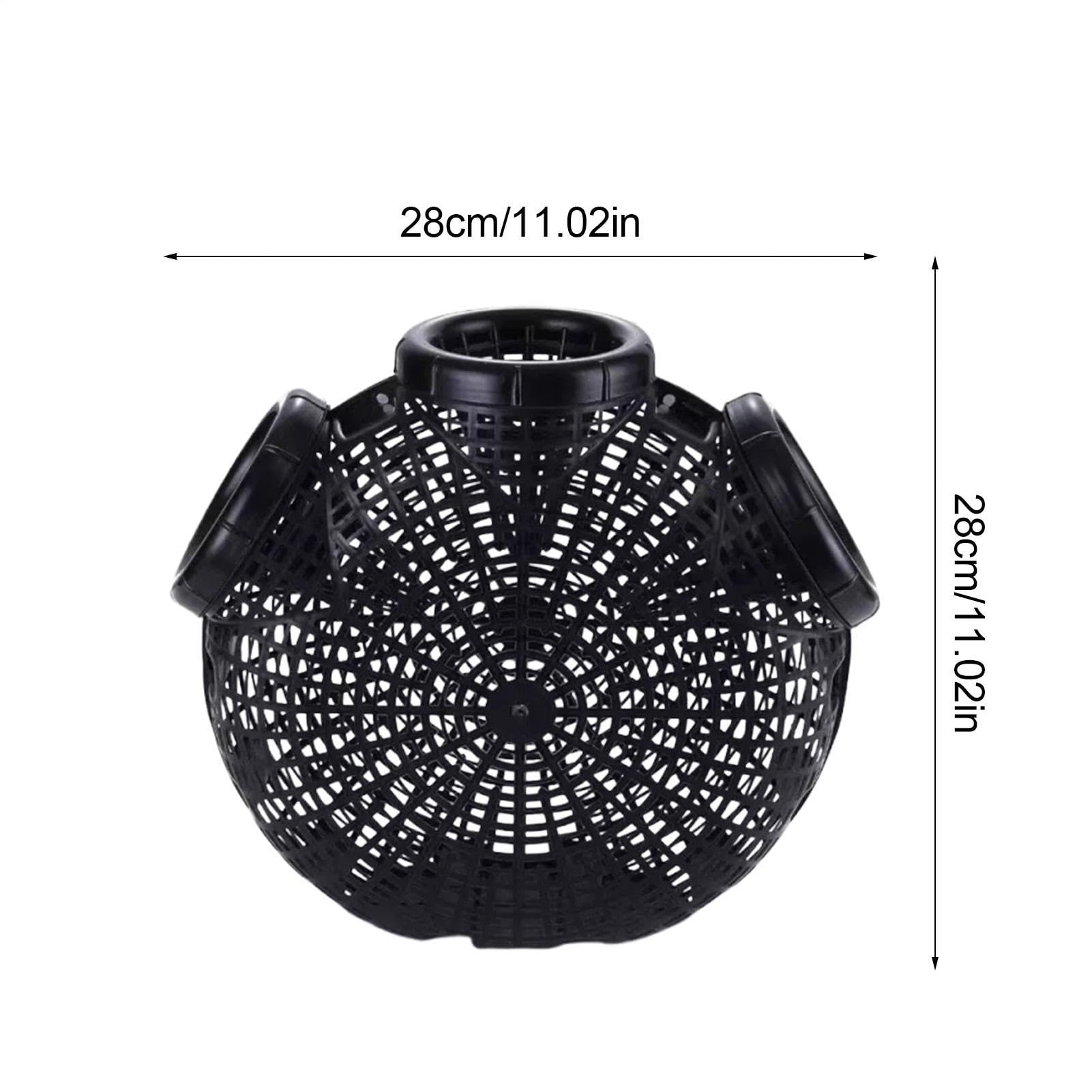 Cage à Poissons Légère 6 Trous – PP Résistant, Douce Au Toucher – Pour Crevettes, Crabes, Harengs, Homards – Pêche Eau Douce Et Salée