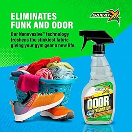 SweatX Extreme Odor Spray - Multipurpose No-Wash Deodorizer - Ideal for Shoes and Gym Clothing - Victory Scent (16 fl oz) - 2 Pack