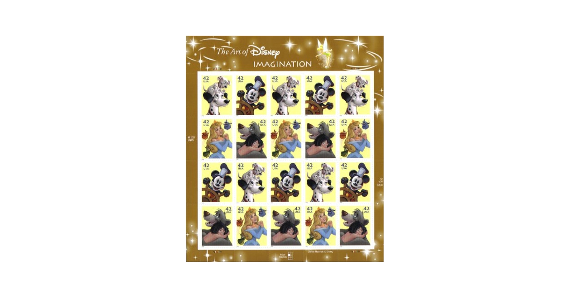 Amazon.com: The Art of Disney Imagination Collectible Stamp