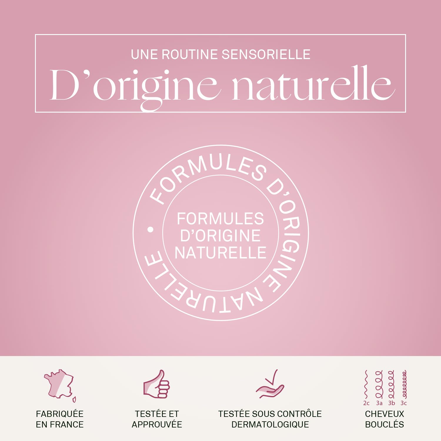 LUXEOL - Routine Cheveux Bouclés - Format Voyage - Sublime Les Boucles - Limite les Frisottis - Parfum Gourmand - Shampooing 75ml + Masque 50ml + Crème De Soin 50ml + Gelée 50ml