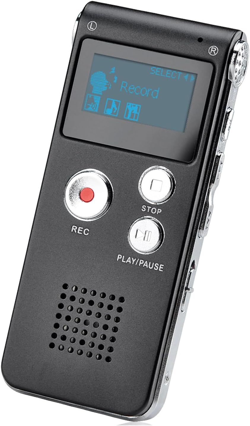 COVVY 16GB Portable Digital Voice Recorder Audio Recorder Sound