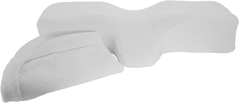 Therapeutica Cervical Orthopedic Foam Pillow, White, Firm, Large Orthopedic Premium Pillow Case, White, Large