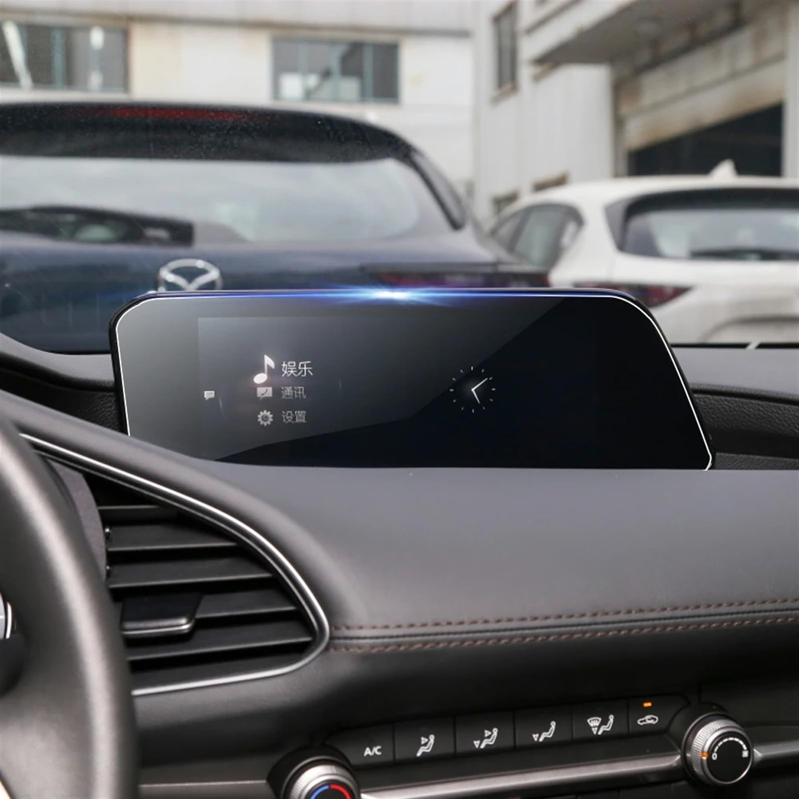 Pellicola In Vetro Temperato Per Mazda 3 BP (2019-2024) – Schermo Navigazione E Cruscotto, Anti-riflesso E Trasparente - 2