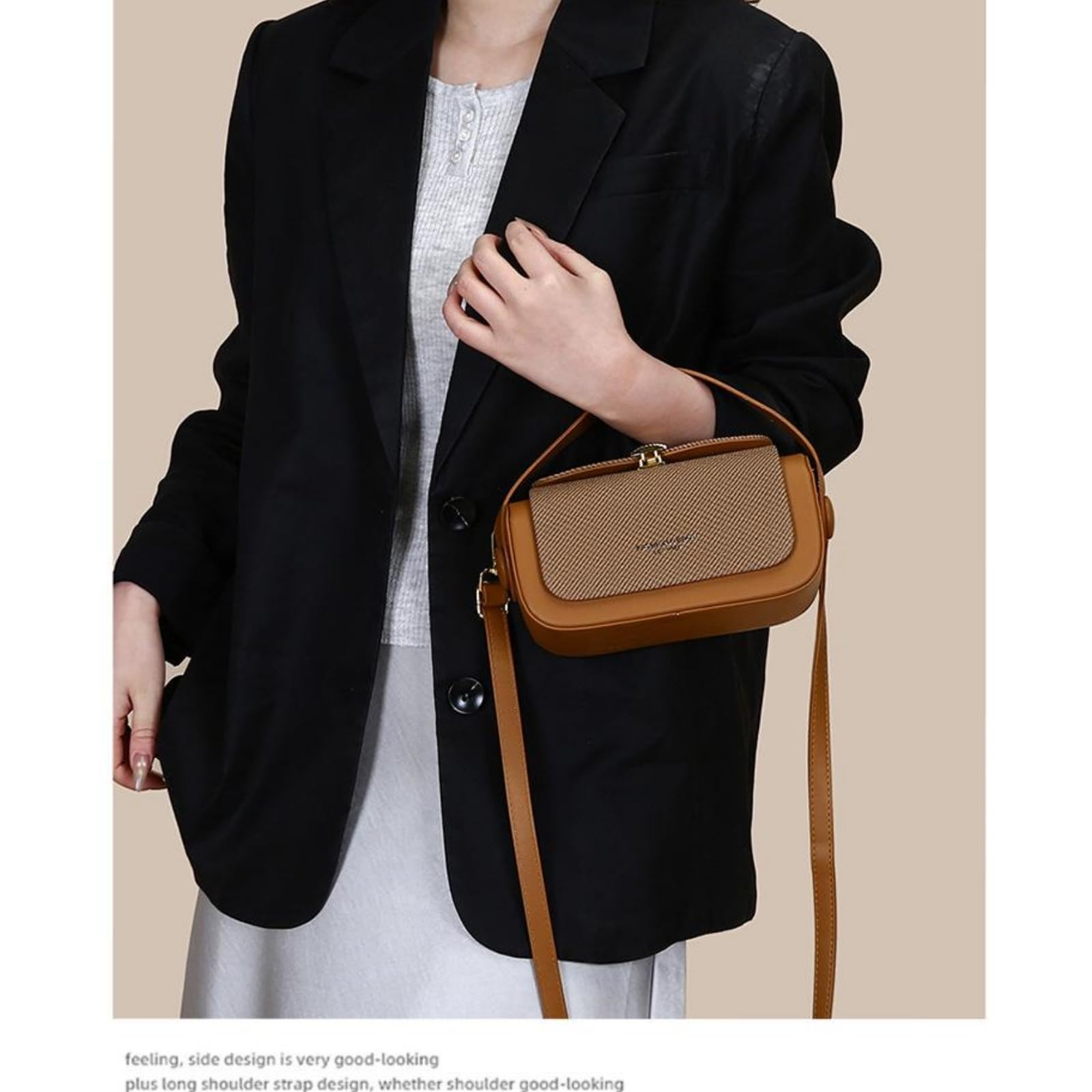 Borsa Elegante Quadrata Piccola da Donna Perfetta per A Tracolla Primaverile Ed Estiva-Verde