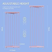 Vista 2 de Corner Stuffed Animal Storage Net - Stuffed Animals Holder with Lights - Plush Toy Organizer Hanging Stuffed Animal Hammock with Adjustable Length