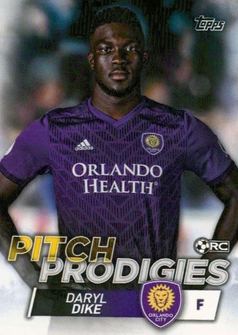 2020 Topps MLS #184 Daryl Dike Pitch Prodigies Orlando City SC Soccer Trading Card