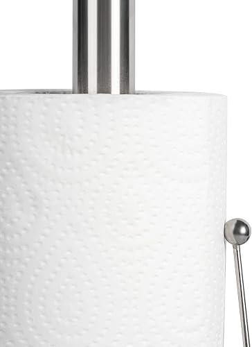 Miniatura 3 de nu steel Soporte de acero inoxidable TG-KPTH-133 - Dispensador de cocina fácil de rasgar con una sola mano con base pesada para rollos de toallas de