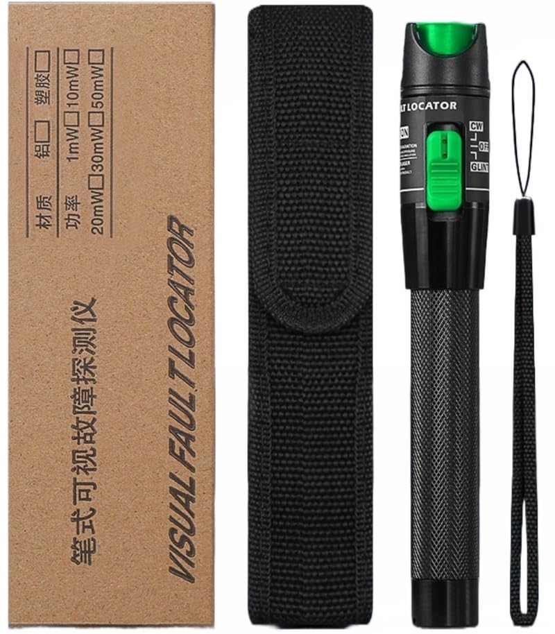 Techtest 30mW Visual Fault Locator | Optic Fiber Red Light Source Telecom Tester FTTH For Telecommunications-image-28