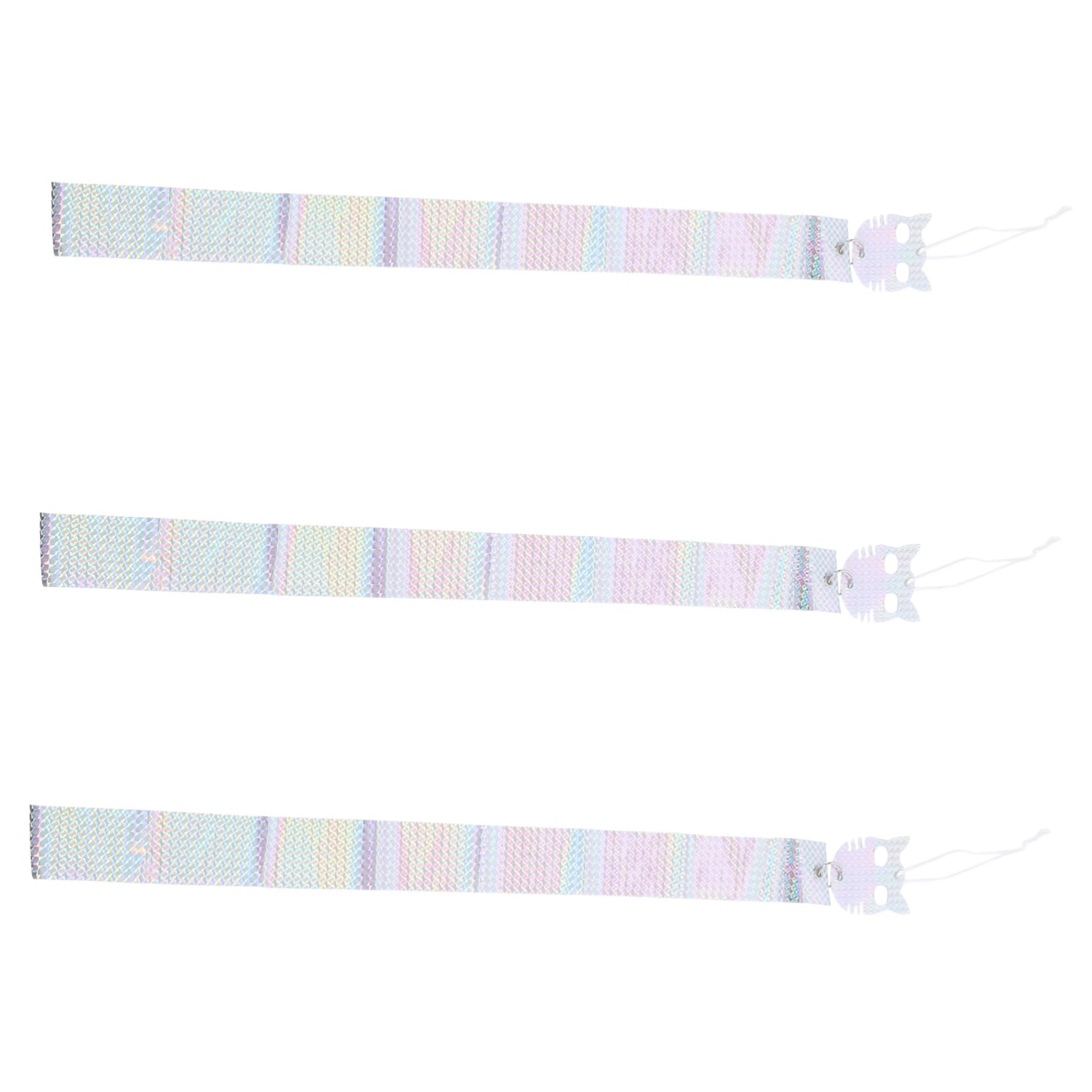 Abaodam 5 Set Cintura Repellente per Uccelli Gufo Repellente per Uccelli Nastro Riflettente Nastro Riflettente per Uccelli all'Esterno Nastro Riflettente Olografico 3 Pezzi*5