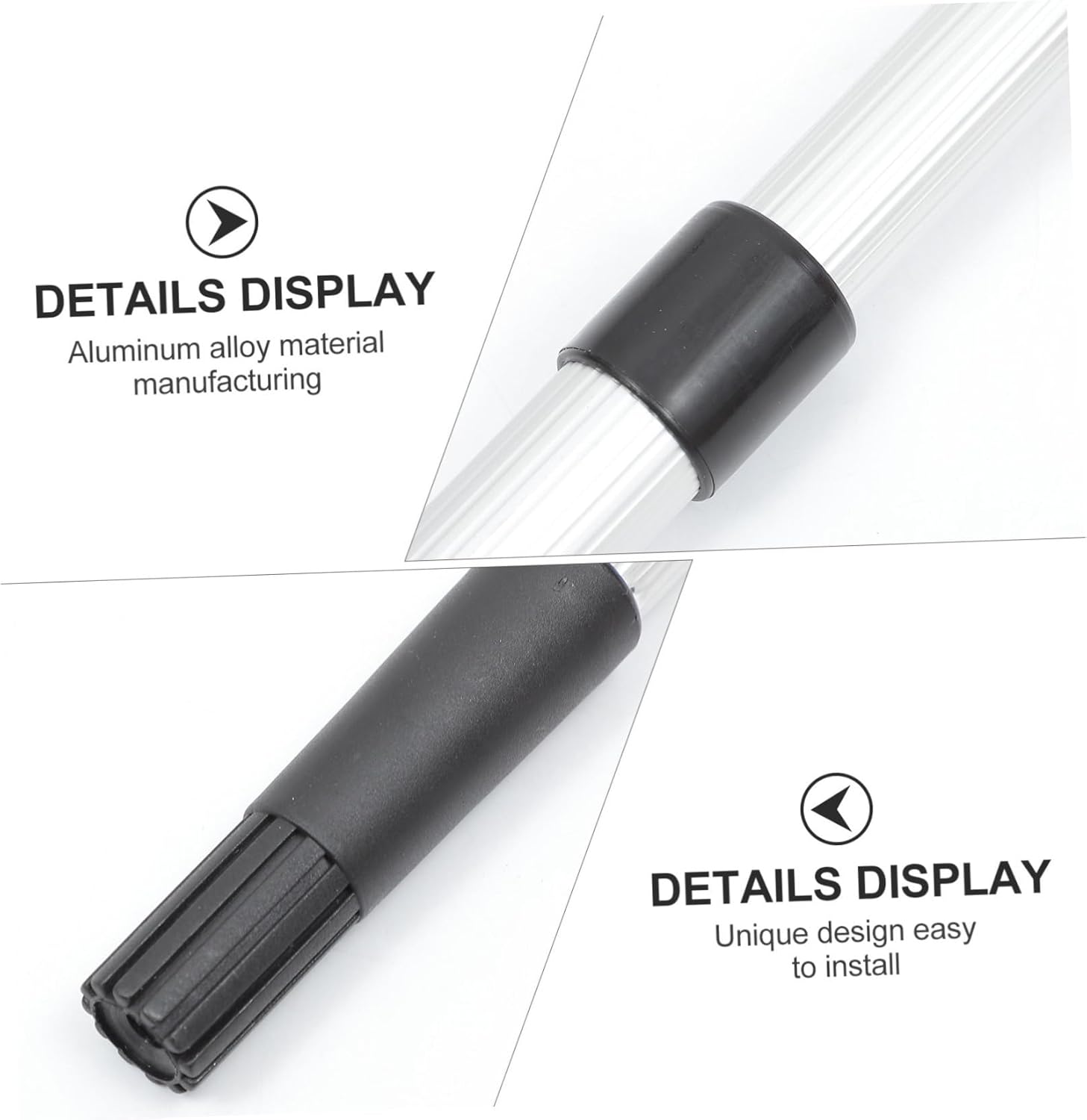 SAFIGLE Telescopic Aluminum Alloy Extension Pole for Painting Dusting and Cleaning Adjustable Length Sturdy and Lightweight for Home Improvement Projects