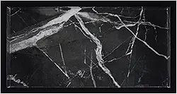 Nicho em Porcelanato para Banheiro - (Calacata Black) 60x30x8 cm, Resistente à Ferrugem, Moderno, Montagem em Parede