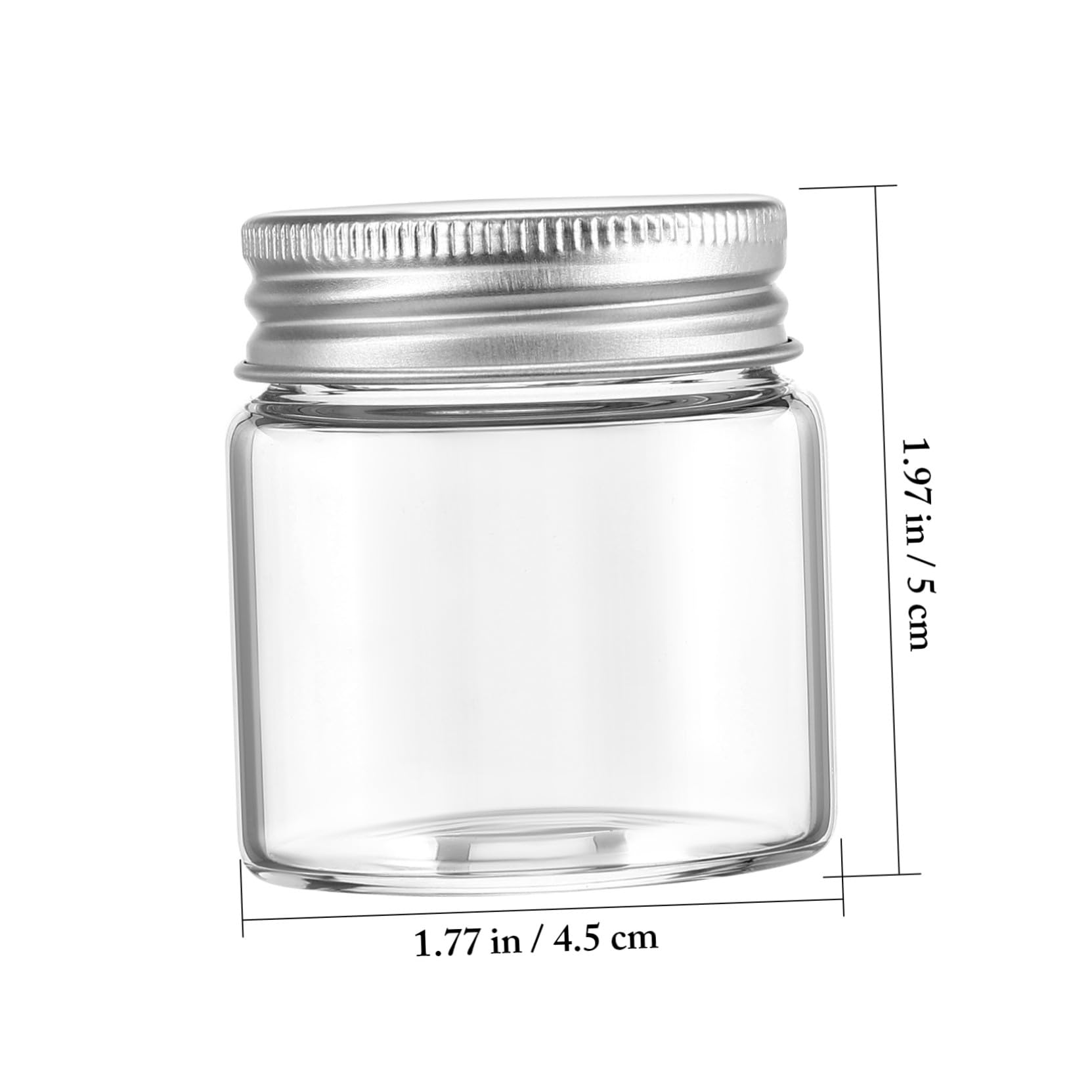 20 Stück Kleine Glas Vorratsgläser mit Dicht Schließendem Schraubdeckel Langlebig und Sicher für Gewürze Lotionen Salben und Lebensmittel Vielseitig Einsetzbar im Haushalt