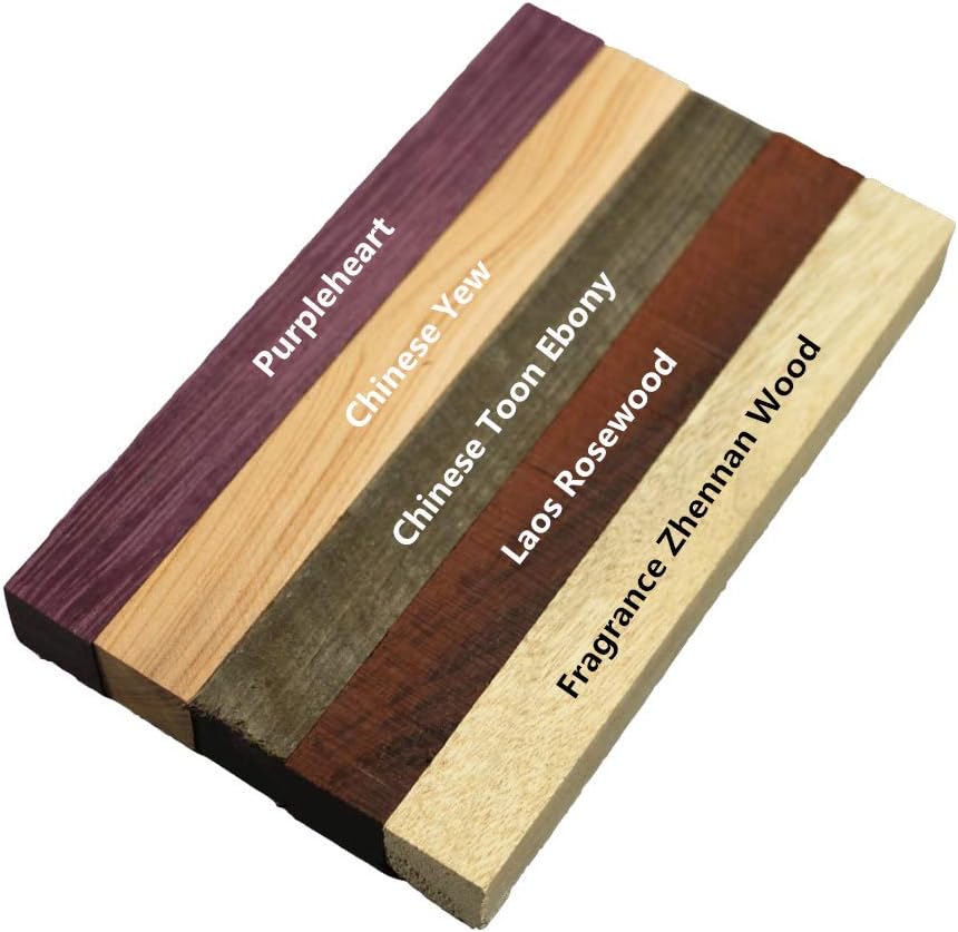 Pack of Mixed Craft Pen Turning Blank,Woodworking Project Kits,Wood Block (127mmx15mmx15mm, Set 6)