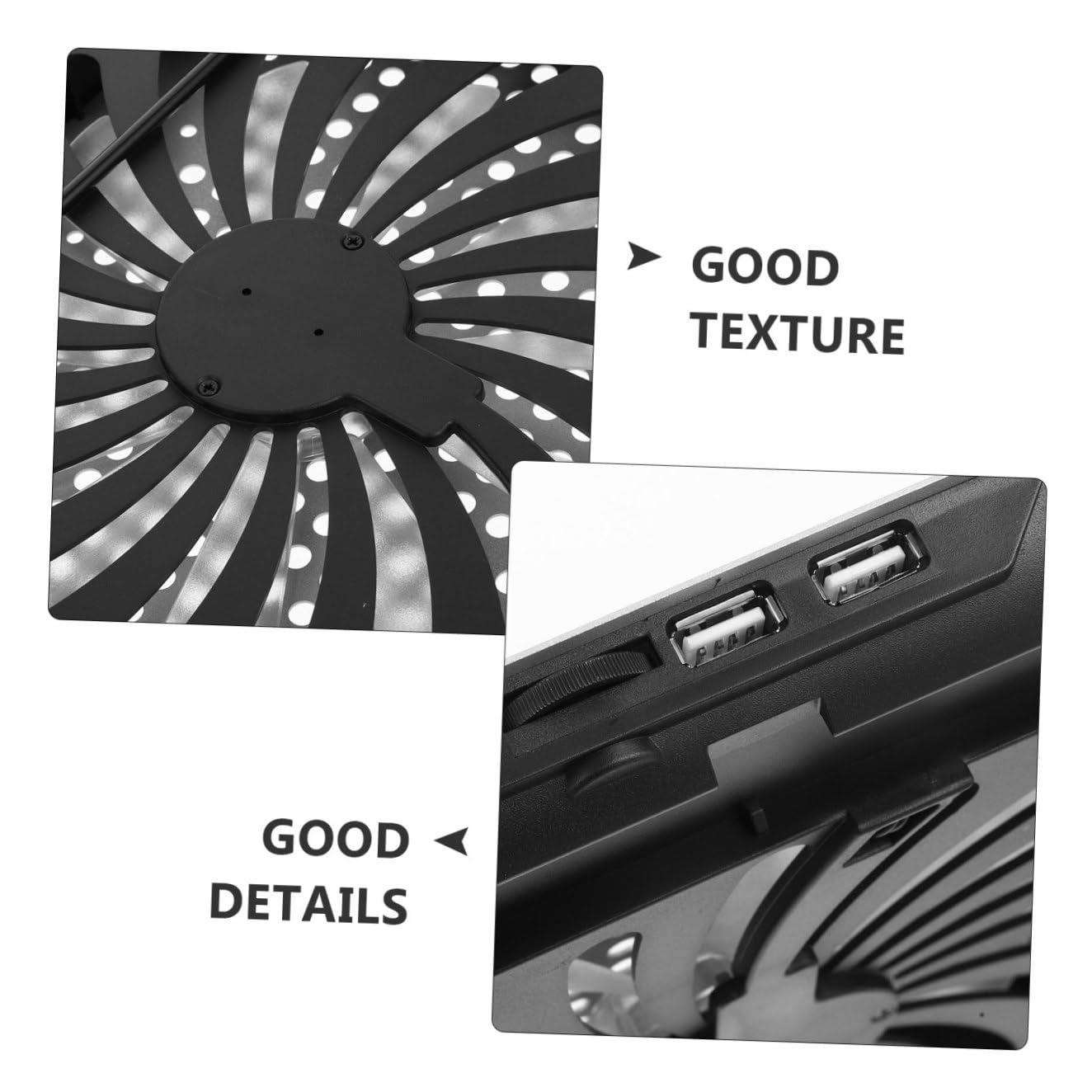DOITOOL Radiador para Portátil De Aleación De Aluminio Base De Refrigeración Silenciosa Soporte De Computadora Portátil Delgado para Casa