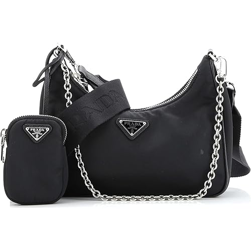 Prada, Pre-Loved Re-Edition 2005 Shoulder Bag Tessuto Small, Black