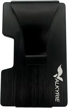 Valkyrie Akıllı Mekanizmalı Metal Kartlık RFID Korumalı Şık Dayanıklı 15-25 Kart Kapasiteli Cüzdan Kartlık Siyah