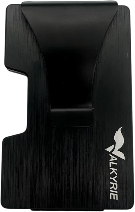 Valkyrie Akıllı Mekanizmalı Metal Kartlık RFID Korumalı Şık Dayanıklı 15-25 Kart Kapasiteli Cüzdan Kartlık Siyah