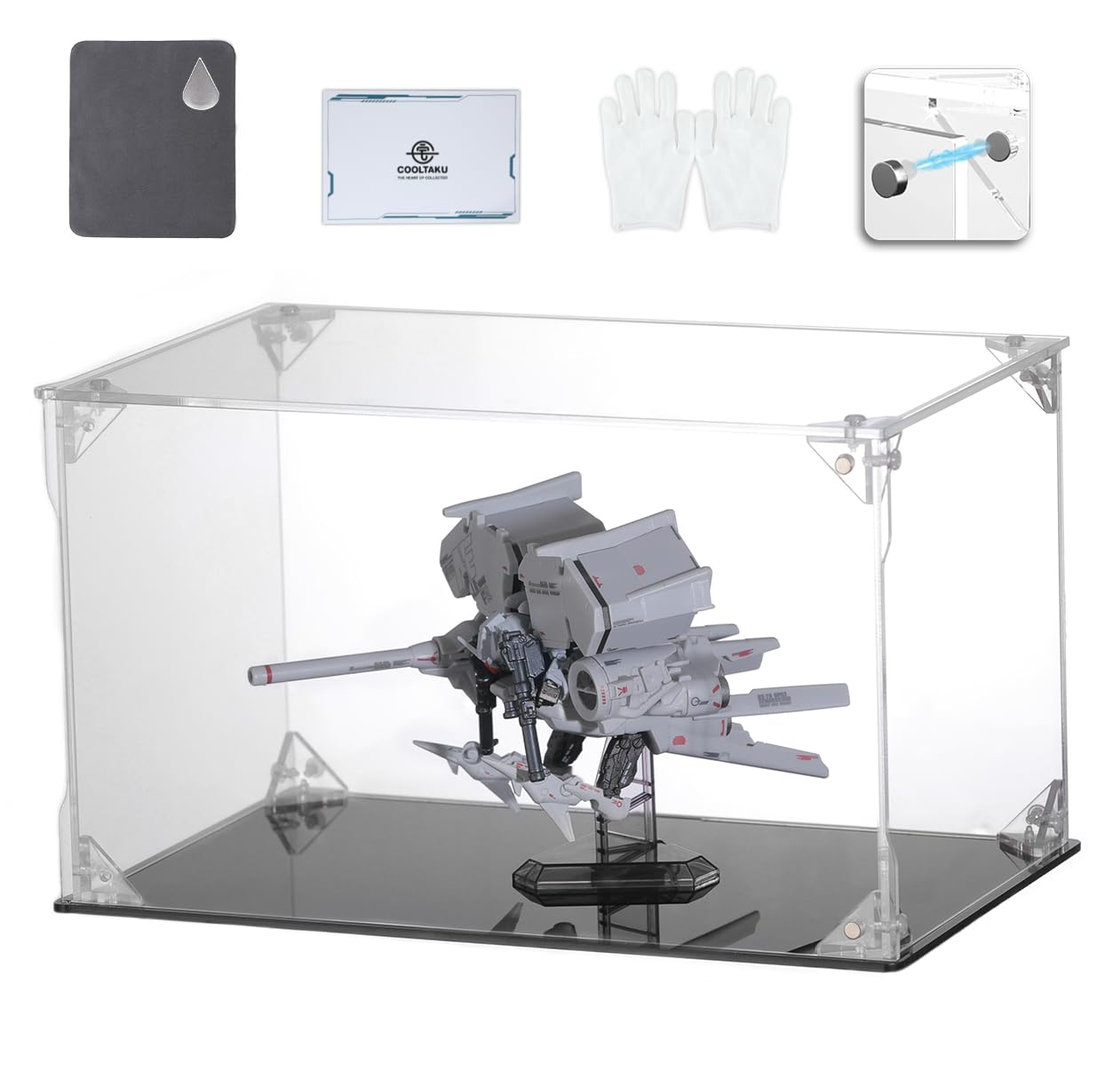 Amazon.com: COOLTAKU Clear Acrylic Display Case, Front-Open Door