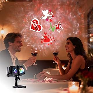 Valentine’s Day Projector Lights Outdoor with 16 HD Effec...