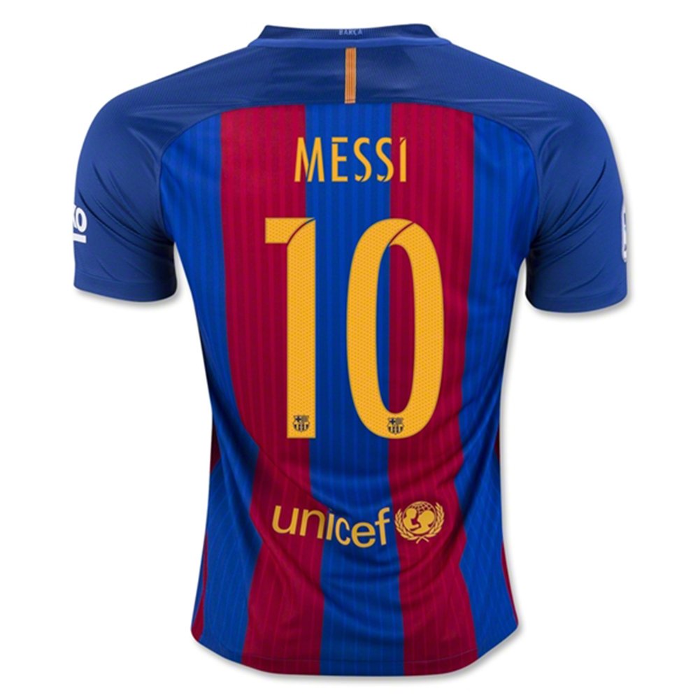 Maglia squadra di calcio, motivo: 10 Lionel Messi, in rosso per la nuova stagione 2016-2017