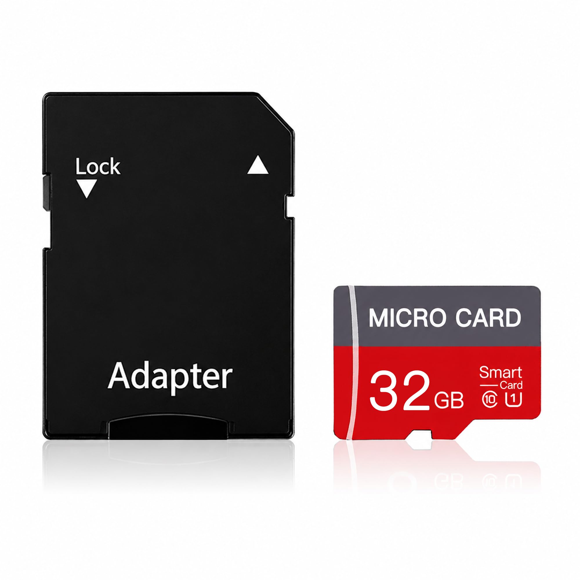Confezione da 2 schede di memoria Micro SD da 32 GB, classe 10, U3, con adattatore per smartphone, tablet e fotocamere
