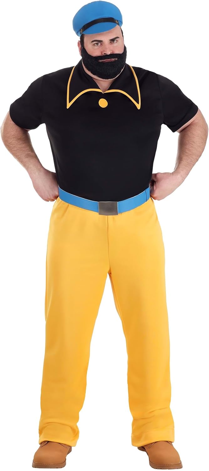 Plus Size Brutus Popeye Men's Costume | Cartoon Character Costumes