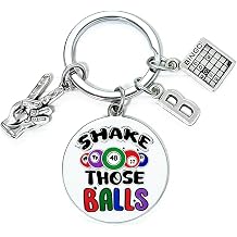 Bingo Lover Keychain Funny Digital Game Gifts for Christmas Graduation Birthday Lucky Gifts for Game Lover Players Newbie Funny Bingo Present for Gambler Casino Lover Women Men Bingoing Jewelry
