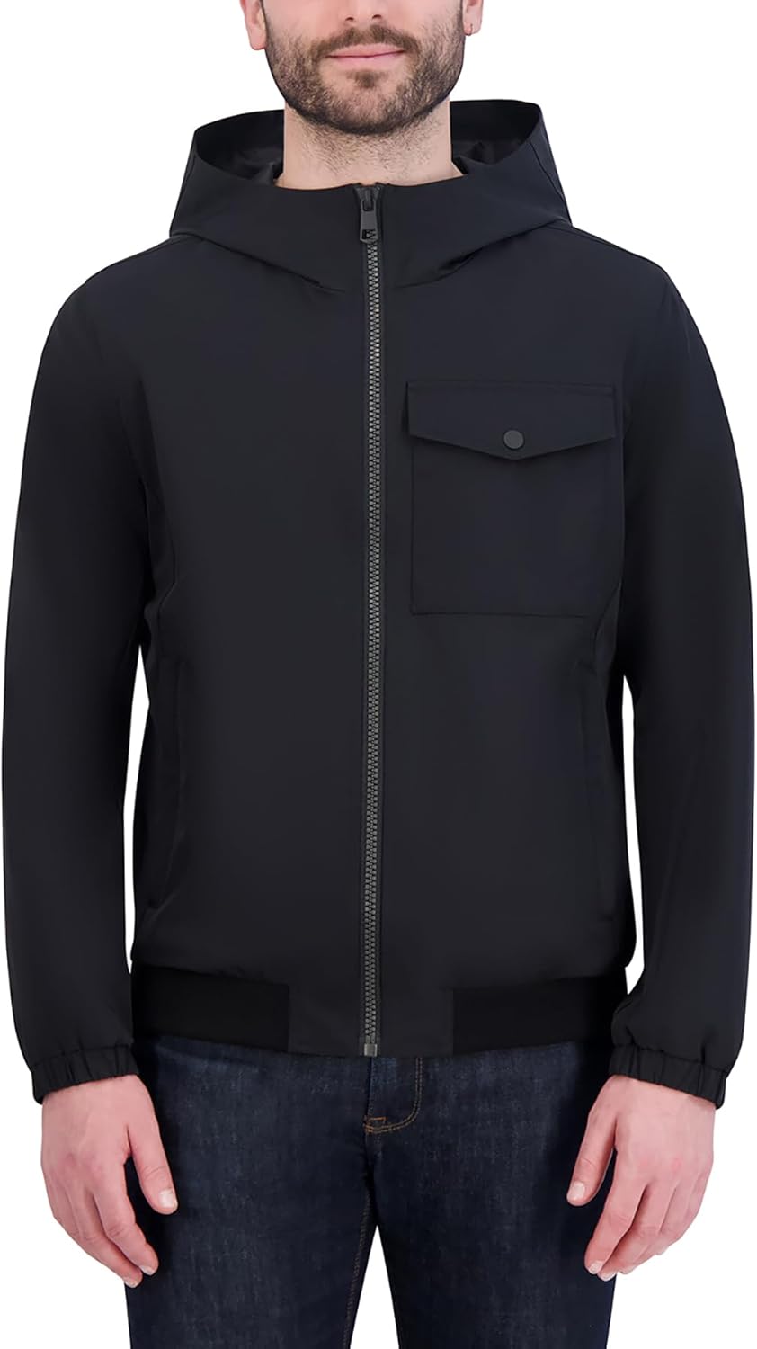 Cole Haan Men's Casual Durable Classic Sleek Nylon Coat - Image 2