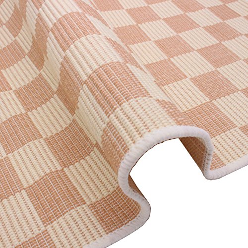 Tea Talent Everyday Kitchen Basic Cotton Placemats Woven Braided Ribbed Washable Dining Table Mats For Dinner Parties Picnics, 18" X 12", Set Of 4 - Cream #TOP3