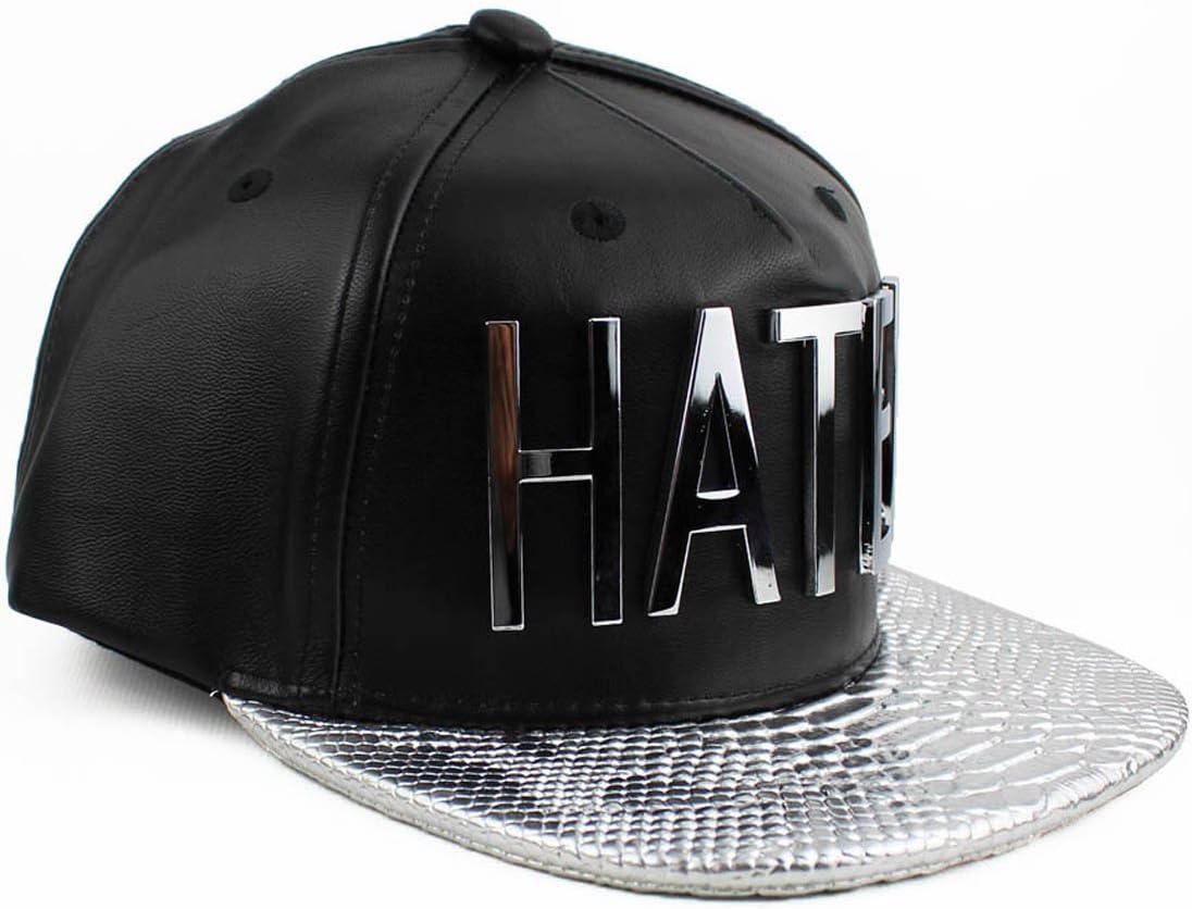 Hater Silver Snakeskin Snapback Hat