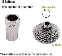 Vista 4 de DRIFT MANIAC Rueda libre de 7 velocidades para E-Bike 11-28T/11-34T Tornillo en rueda libre