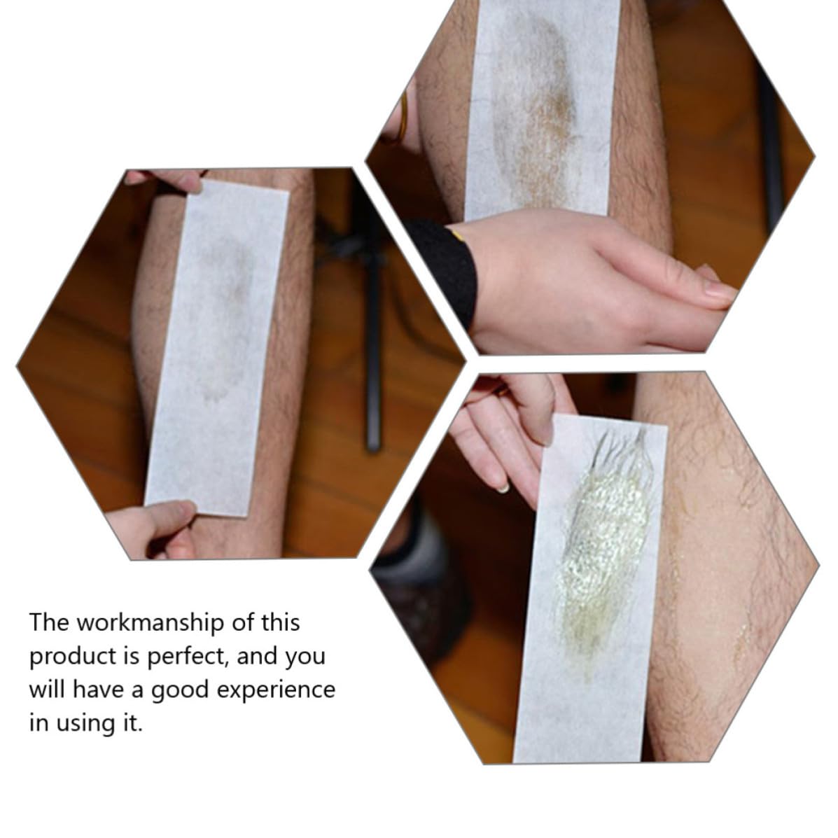 200pcs Disposable Non-woven Hair Removal Waxing Strips for Body Hair and White Wax Papers for Arm and Face Comfortable and Convenient to Use