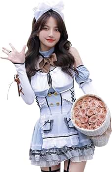 プロフ見てください メイド服 黒と紺2点 618-SixCqaL._AC_AC_SY350_QL65_.jpg