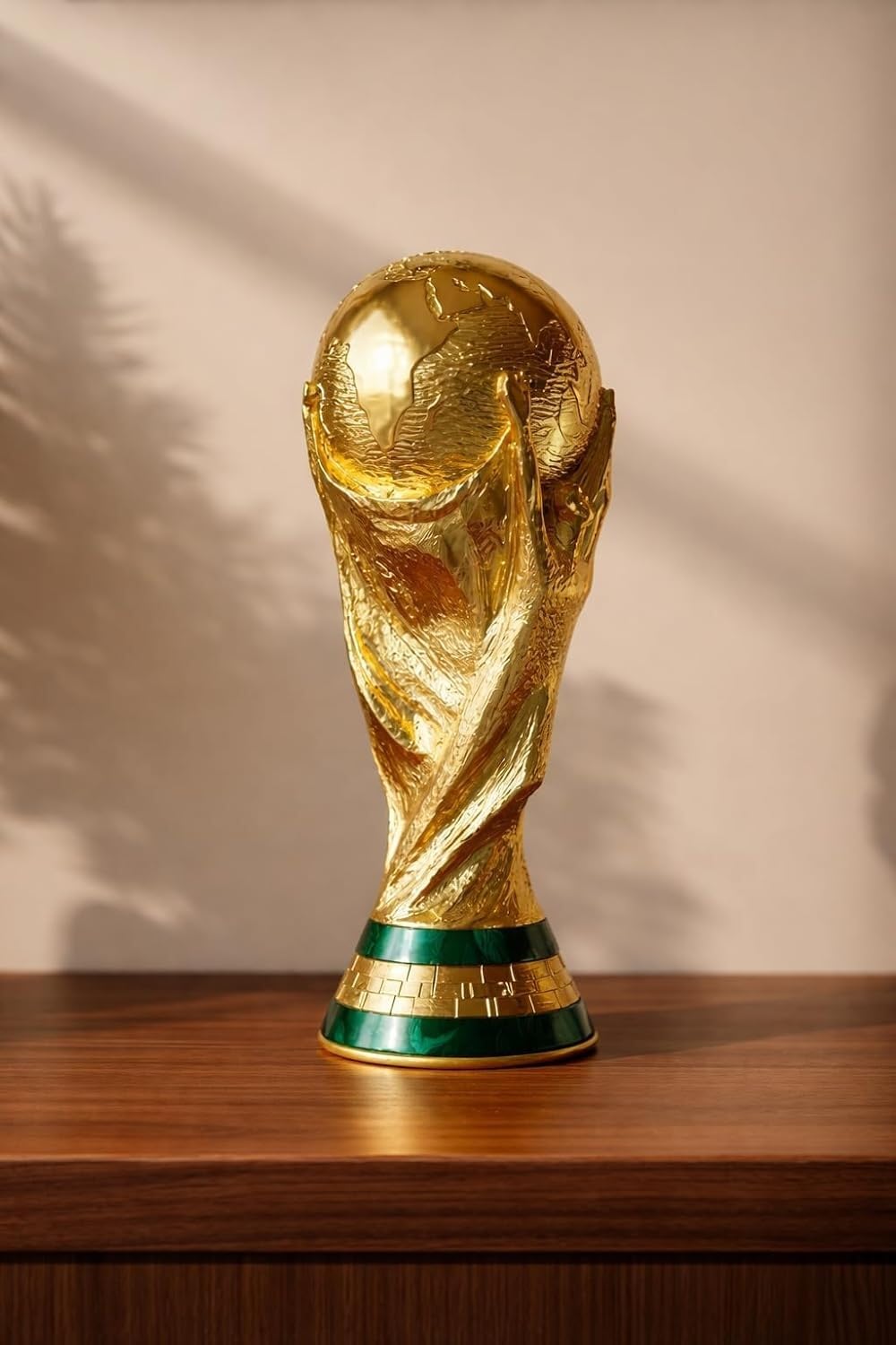 Gold F I F A World Cup Trophy Replica | Football World Cup Cup Showpiece with Green Base | Premium Sports Memorabilia | Home Office Decoration | Gift for Football Lovers & Collectors-picture-24