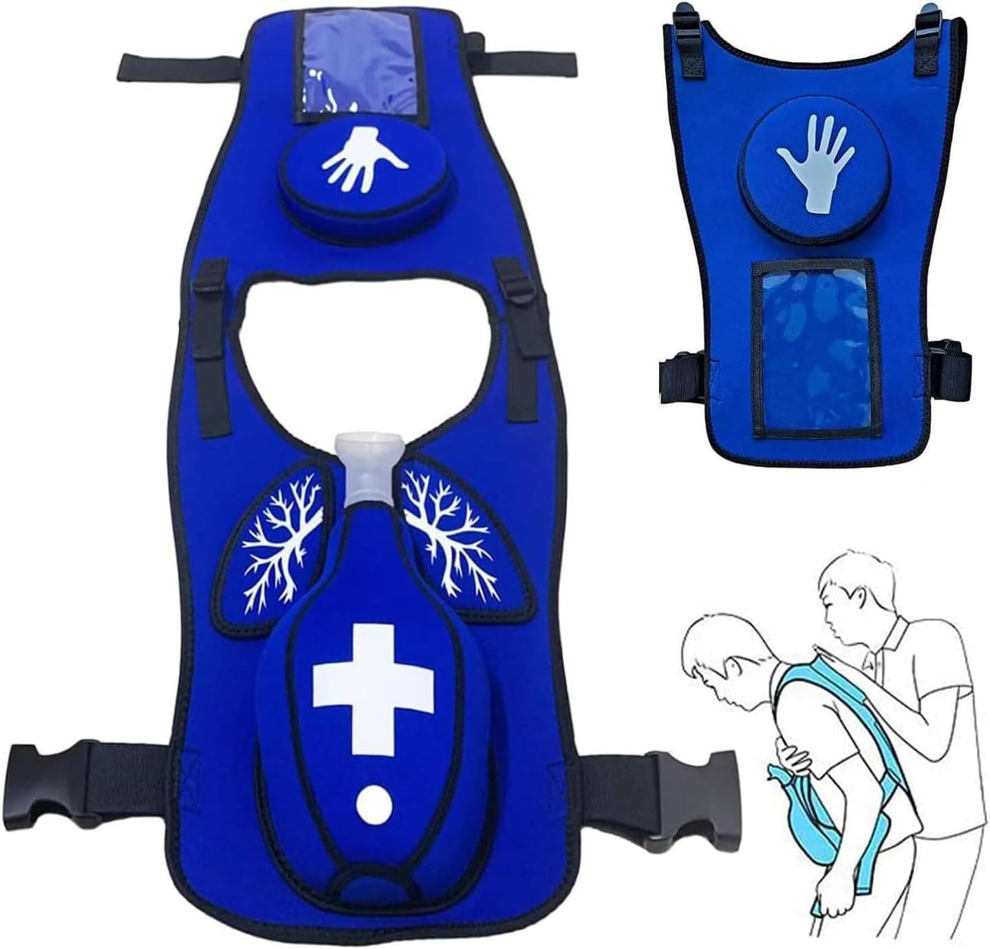 Chaleco de entrenamiento de rescate de asfixia de emergencia, modelo de práctica antiasfixia para educación de primeros auxilios y desarrollo de habilidades que salvan vidas