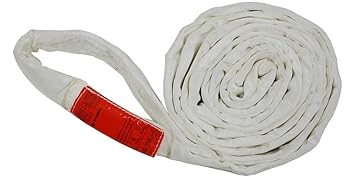 18' Endless Lift Sling Polyester Round Sling White 17000LBS Vertical